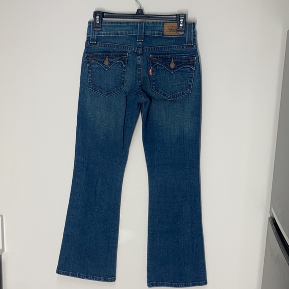 Levi’s flare 515 red tab button flap back pockets size 4P medium - Picture 11 of 15
